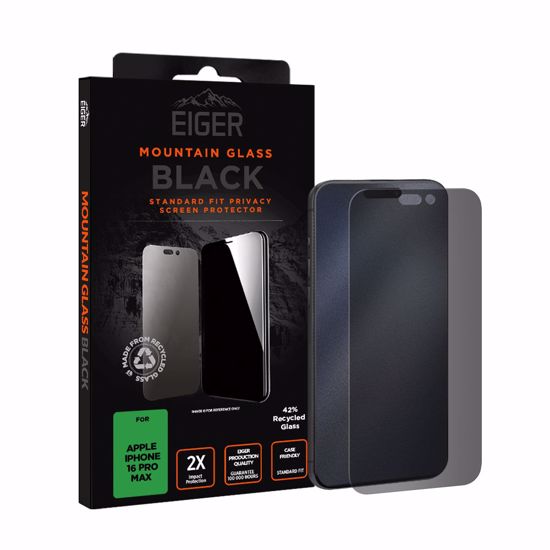 Picture of Eiger Eiger Mountain Black Privacy Screen Protector for Apple iPhone 16 Pro Max