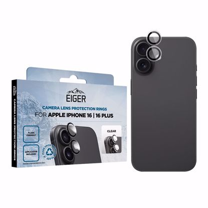 Picture of Eiger Eiger Mountain Glass LENS RING for Apple iPhone 16/ 16 Plus in Clear